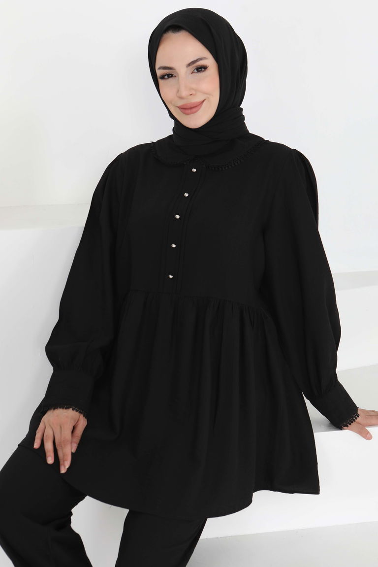 Yaka Detaylı İkili Takım - 27182 - TOFİSA