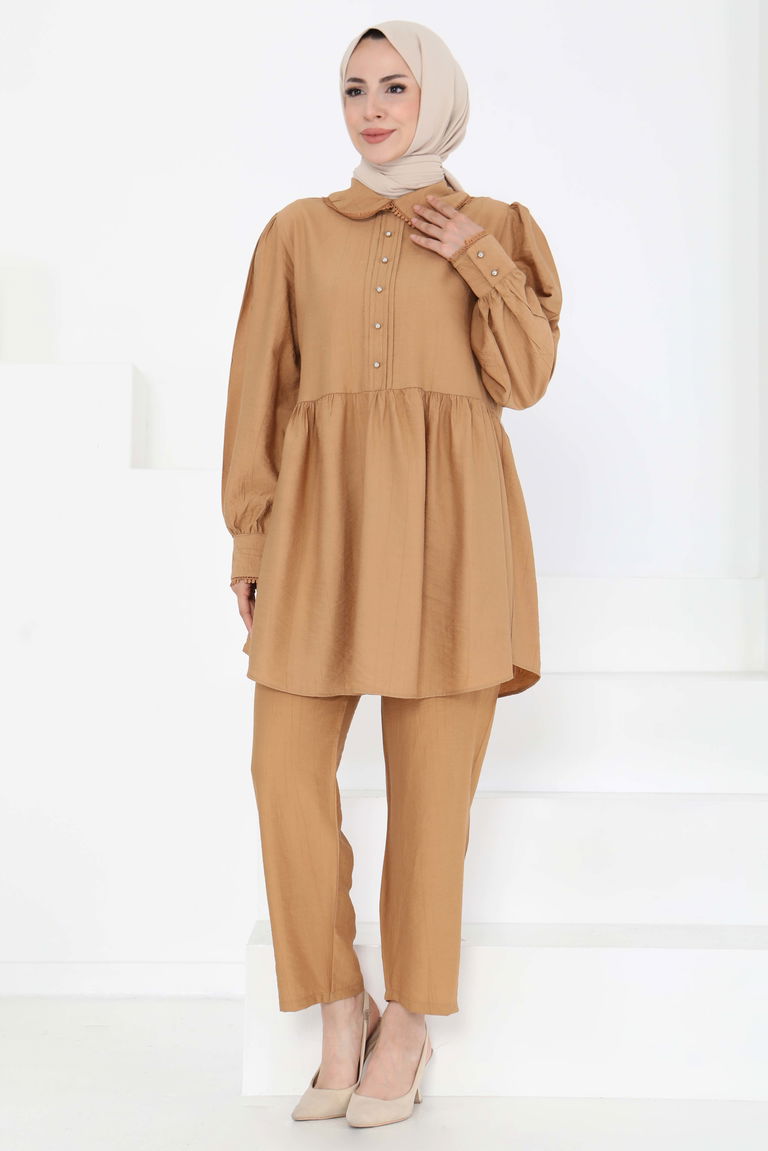 Yaka Detaylı İkili Takım - 27182 - TOFİSA