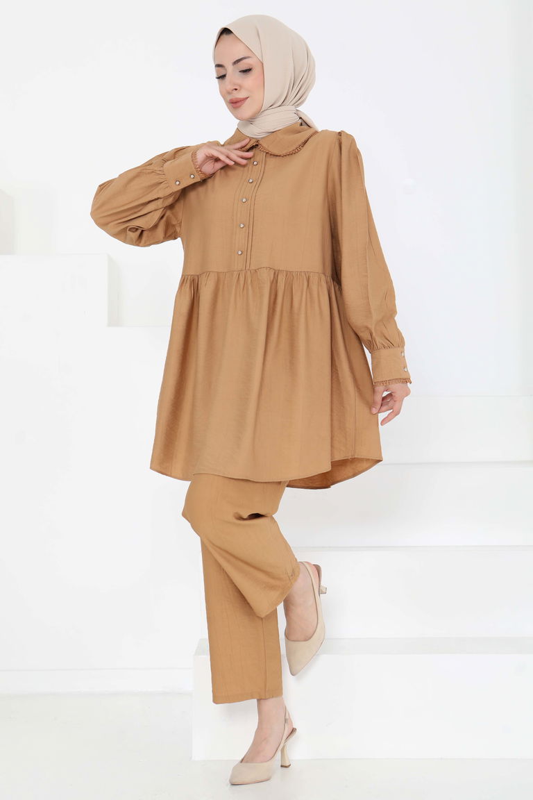 Yaka Detaylı İkili Takım - 27182 - TOFİSA