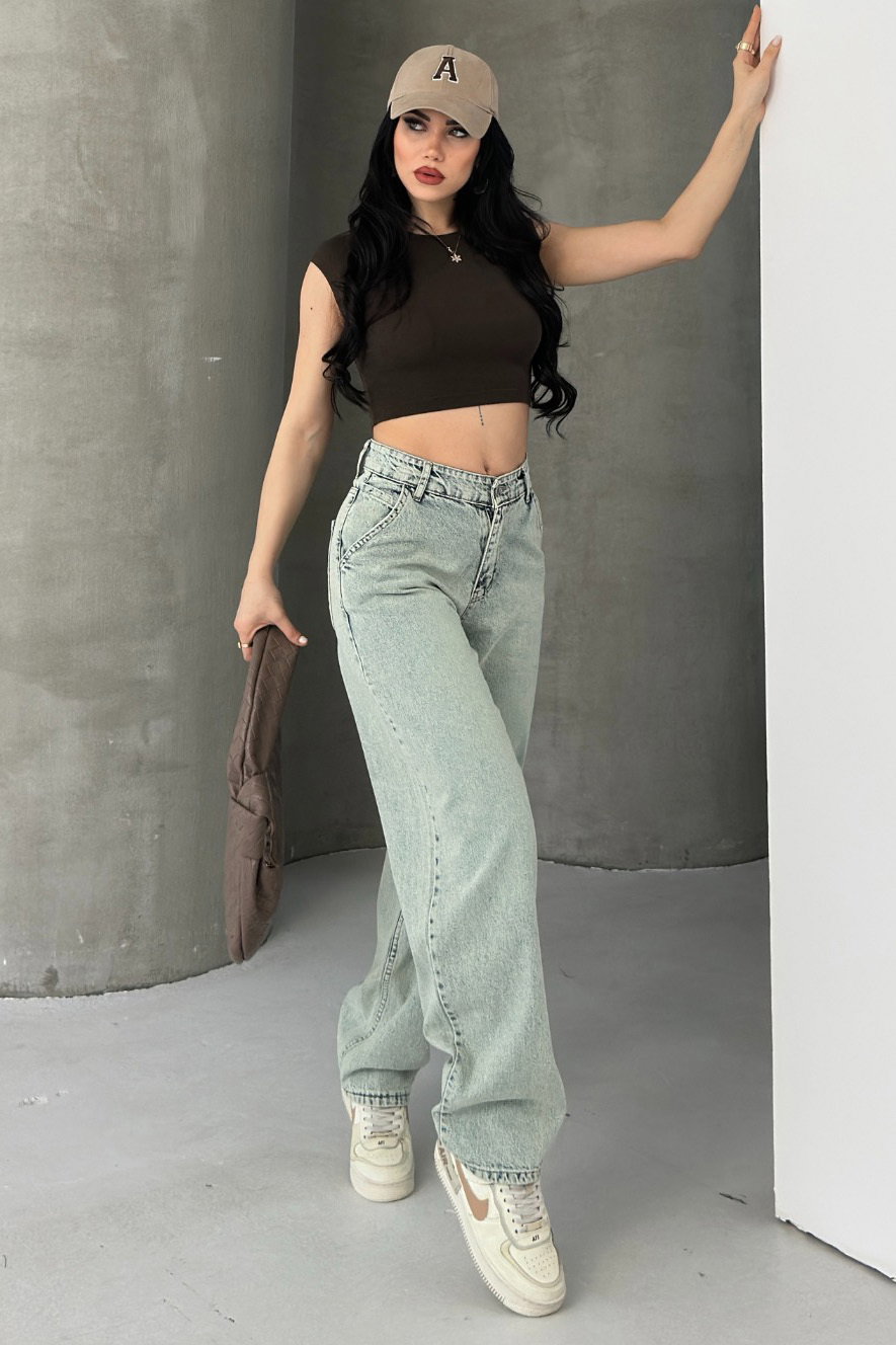 Yan Cep Detaylı Bagygy Pantolon - 28373-BUZ-MAVI - 3