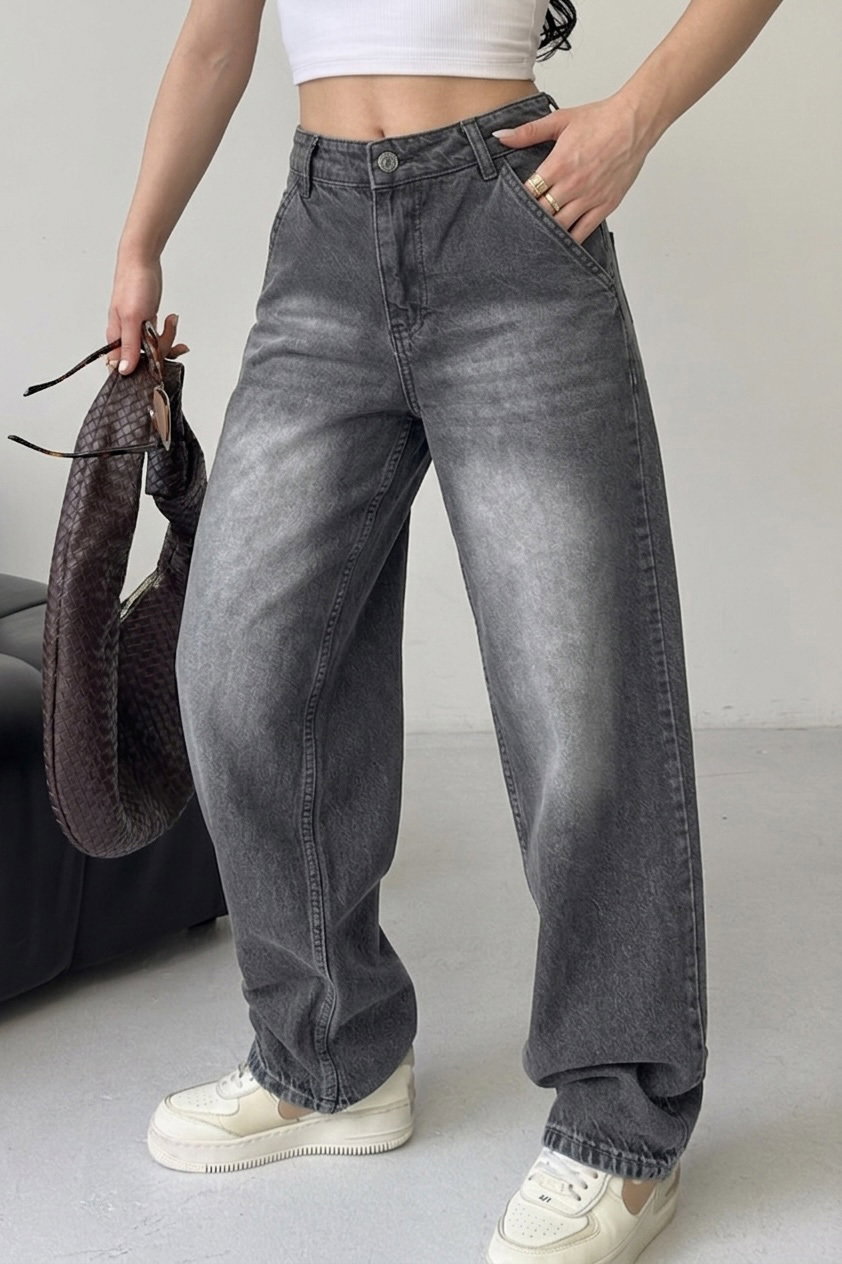 Yan Cep Detaylı Bagygy Pantolon - 28373-FUME - 1