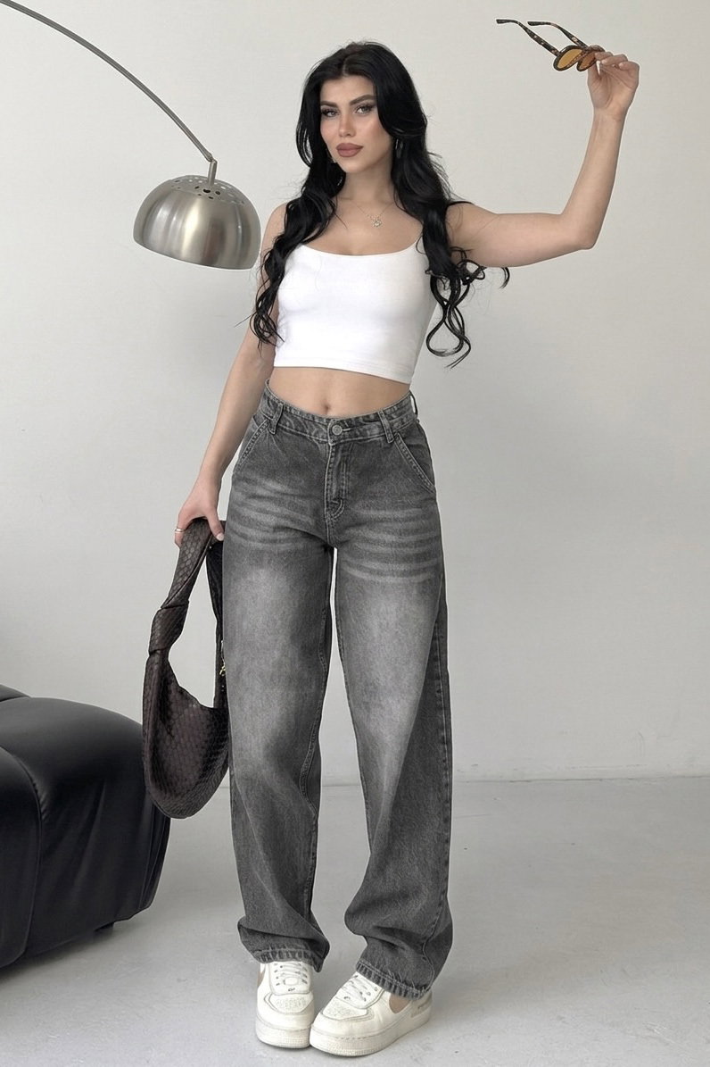 Yan Cep Detaylı Bagygy Pantolon - 28373-FUME - 3