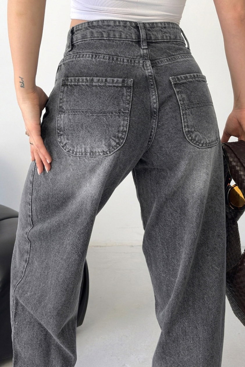 Yan Cep Detaylı Bagygy Pantolon - 28373-FUME - 4