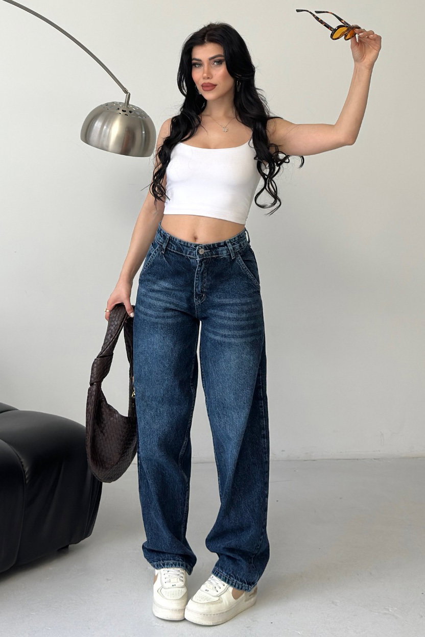 Yan Cep Detaylı Bagygy Pantolon - 28373-KOYU-MAVI - 3