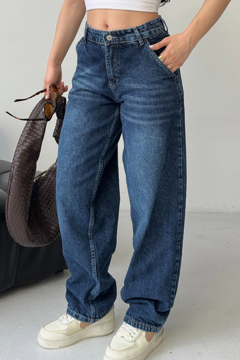 Yan Cep Detaylı Bagygy Pantolon - 28373-KOYU-MAVI - 4