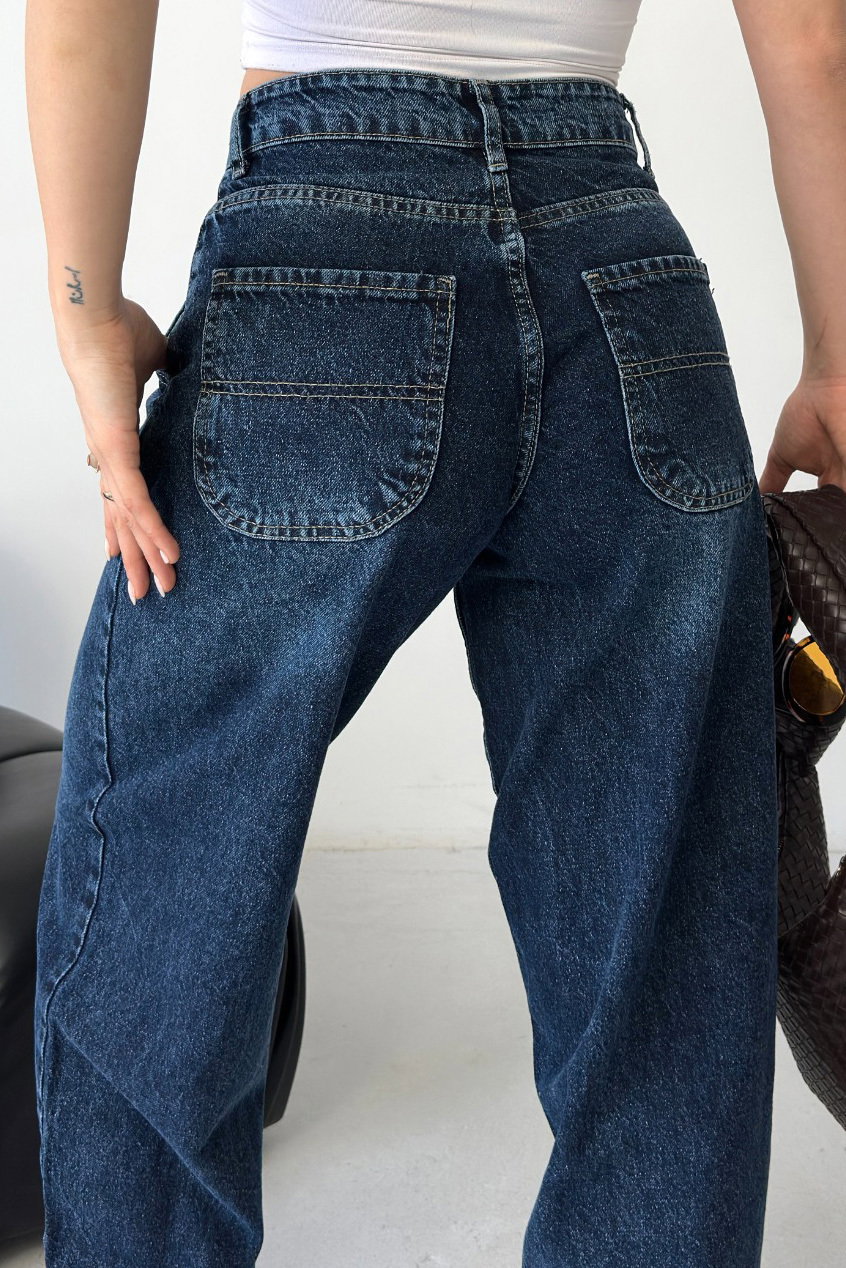 Yan Cep Detaylı Bagygy Pantolon - 28373-KOYU-MAVI - 6