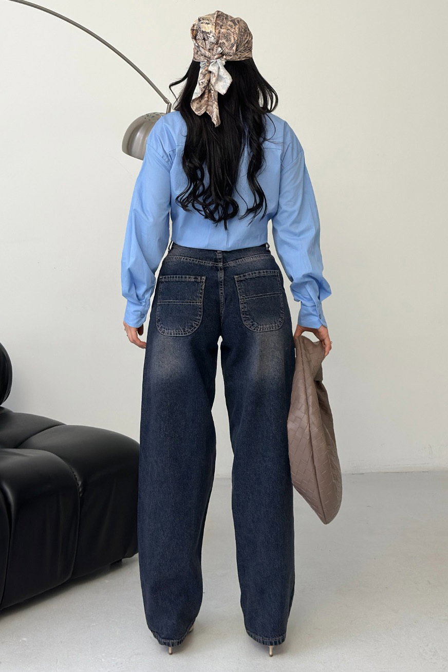 Yan Cep Detaylı Bagygy Pantolon - 28373-LACIVERT - 5