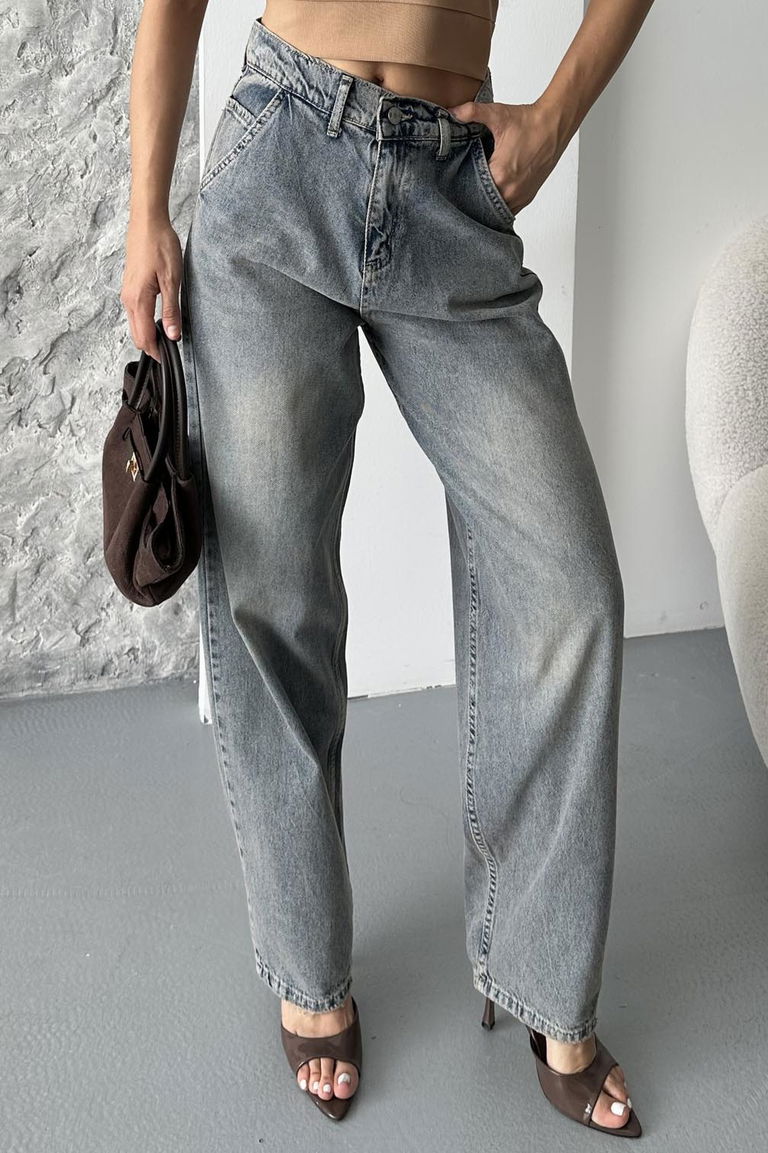 Yan Cepli Baggy Pantolon - 27359 - TOFİSA