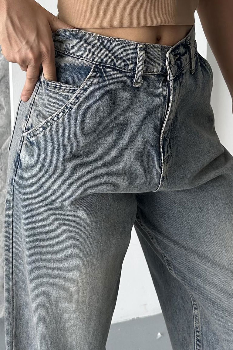 Yan Cepli Baggy Pantolon - 27359 - TOFİSA