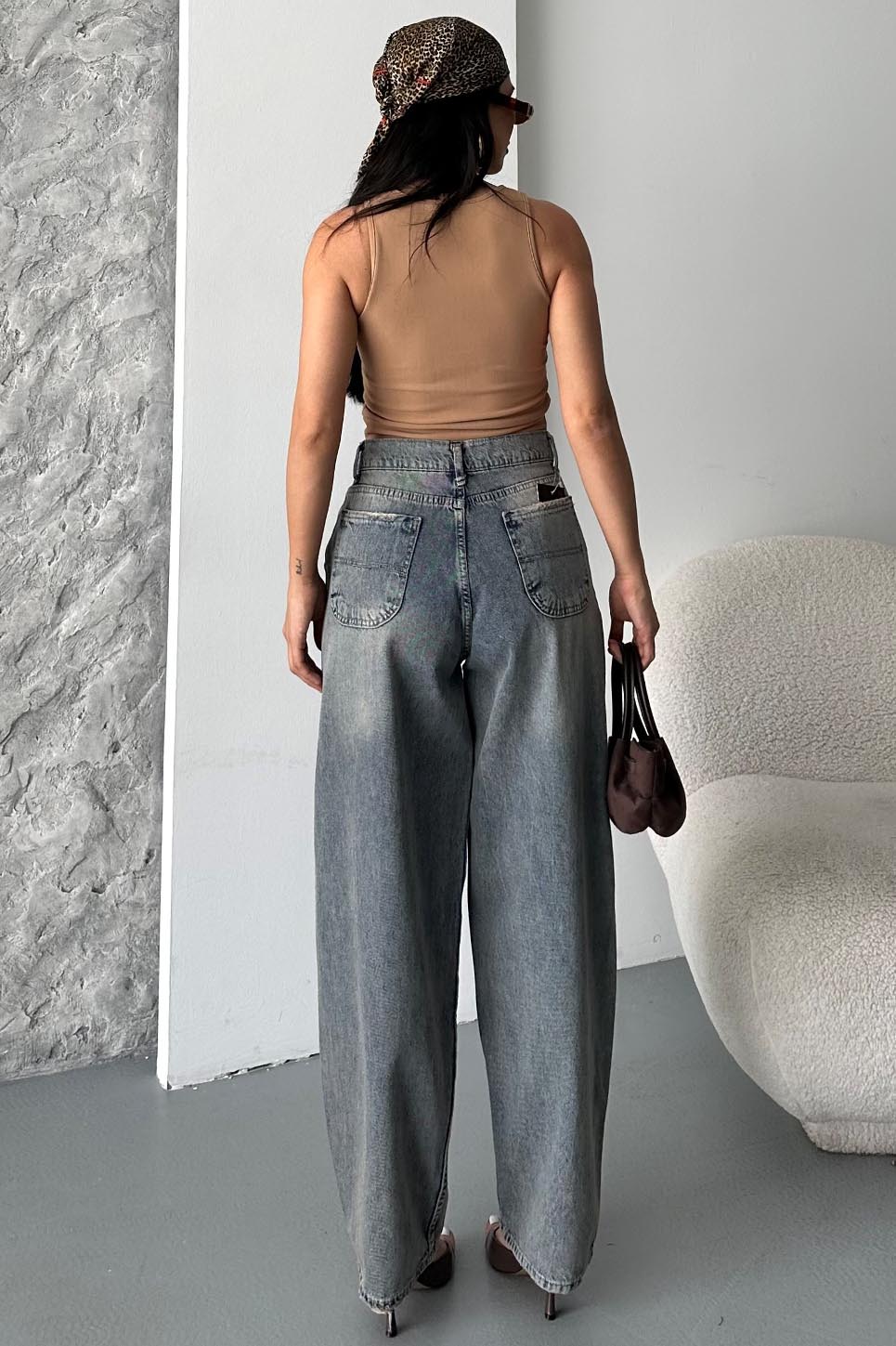 Yan Cepli Baggy Pantolon - 27359 - 7