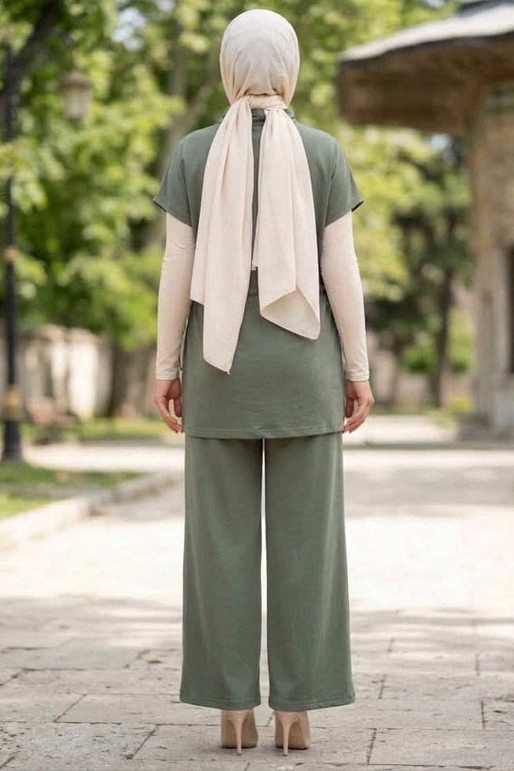 Yelek Cepli Oysh Modal Takım Haki - 28969-HAKI - 3