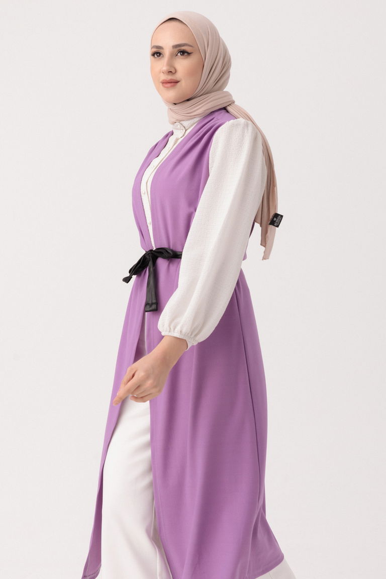 KUSAKLI YELEK Lila - 3292 - TOFİSA