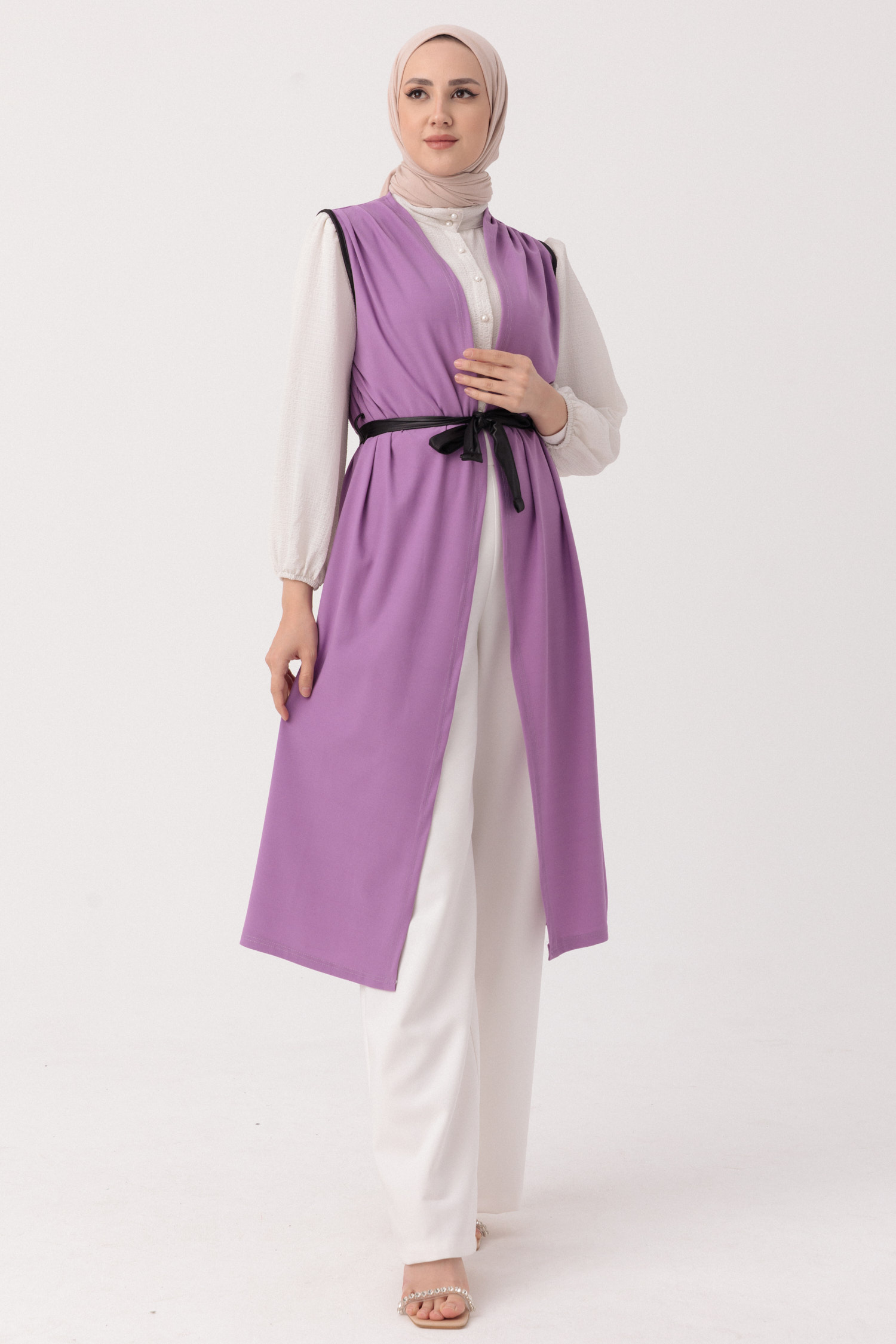 KUSAKLI YELEK Lila - 3292 - 4