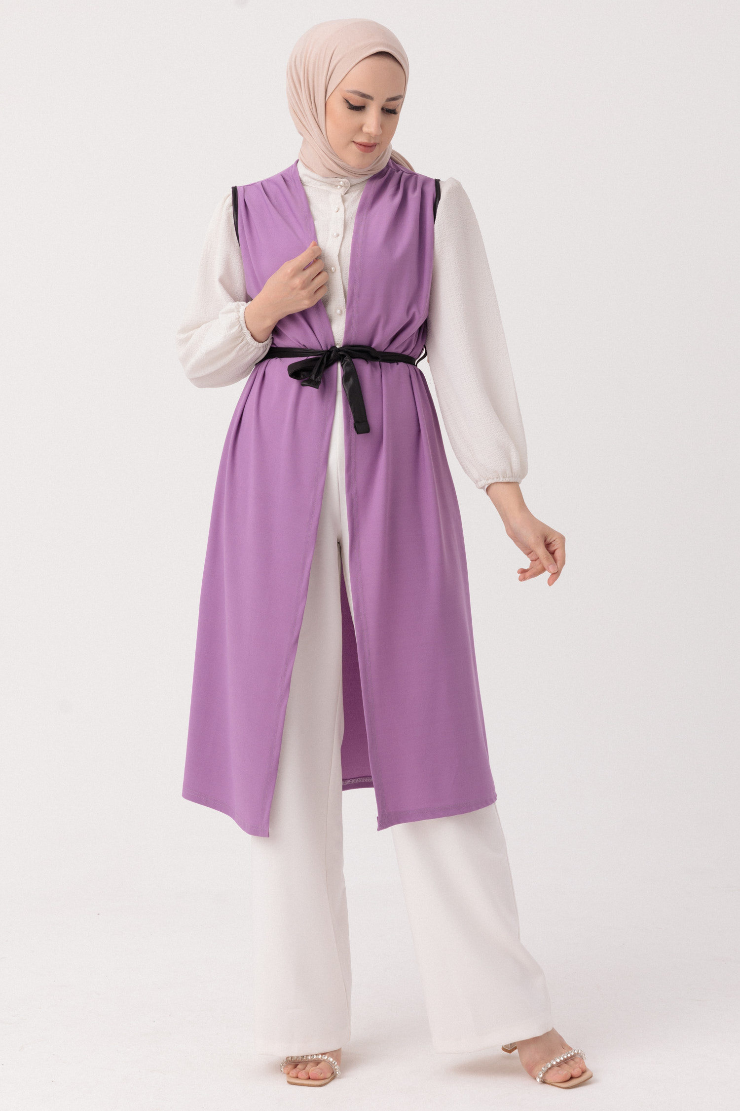 KUSAKLI YELEK Lila - 3292 - 5