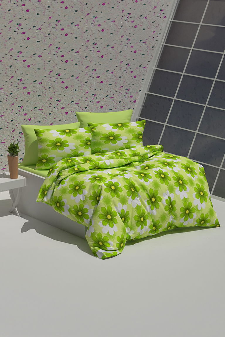 Yesil Çift Kişilik Nevresim Seti - 26511