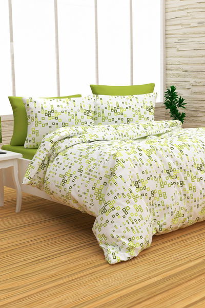 Yesil Tek Kişilik Nevresim Seti - 24777 
