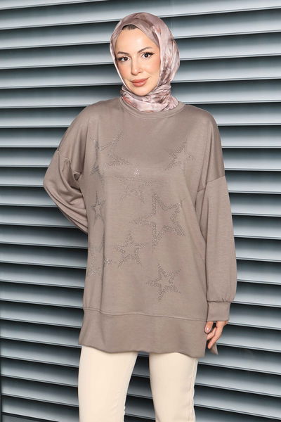 Yıldız Taş Detaylı Modal Tunik - 27673 