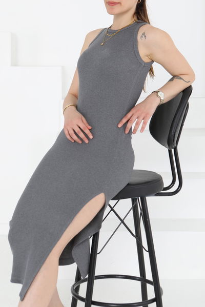 Yırtmaçlı Elbise - 27234 
