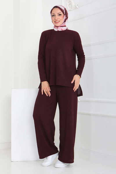 Yırtmaçlı Fitilli Kaşkorse İkili Takım - 27949-MURDUM 