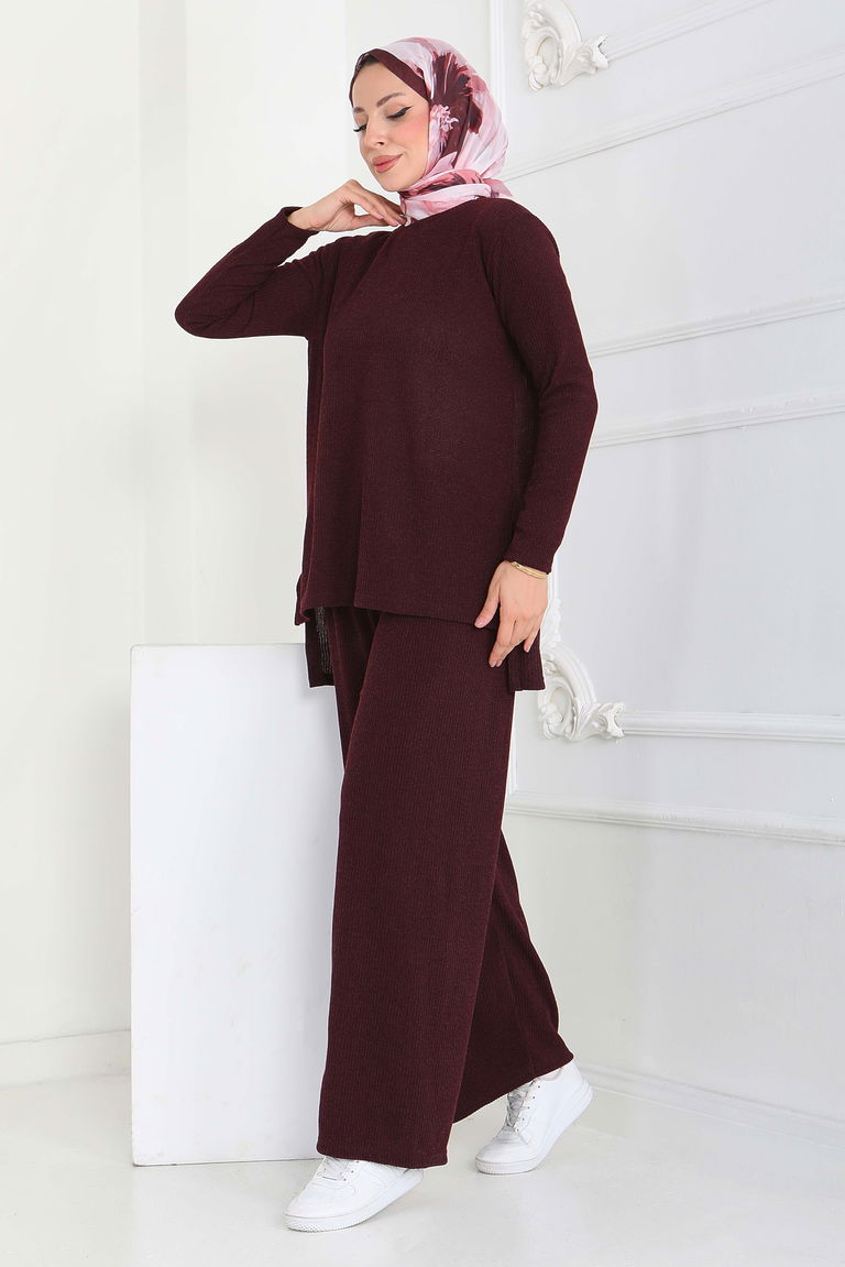 Yırtmaçlı Fitilli Kaşkorse İkili Takım - 27949-MURDUM - TOFİSA