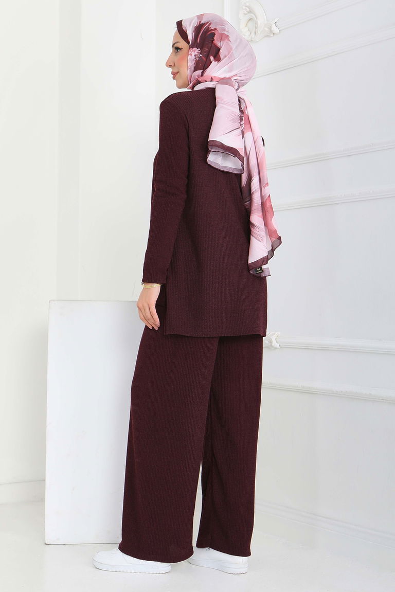 Yırtmaçlı Fitilli Kaşkorse İkili Takım - 27949-MURDUM - TOFİSA